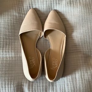 Franco Sarto cream d’orsay flats